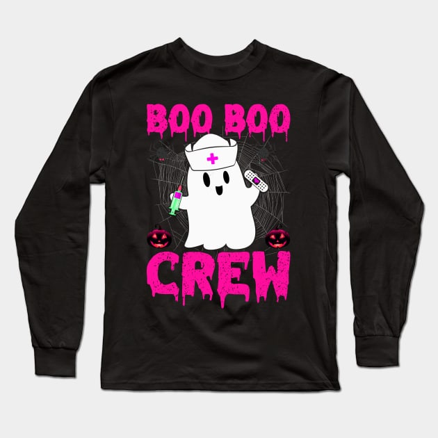 Er Boo Boo Crew Nursing Halloween Gift for Nurse Long Sleeve T-Shirt by RickandMorty